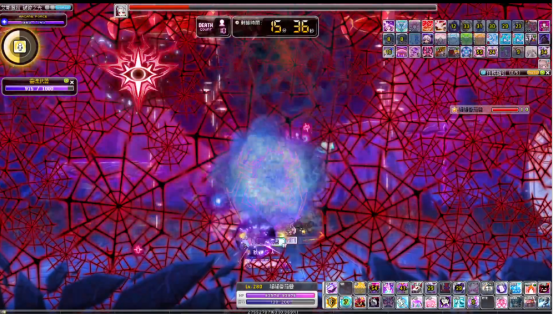 如果输出不够，就会变成这样满屏的蛛网