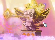 站到他脚下按采集键吹喇叭